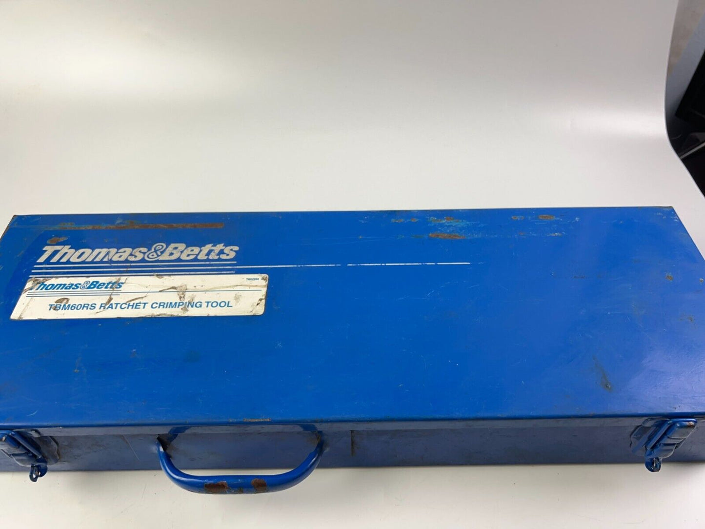 THOMAS BETTS TBM60RS RATCHET CRIMPING TOOL WITH DIES & CASE