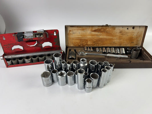 Craftsman Sockets Mixed Lot of 21 and 23 Hebrand and Others Total 44