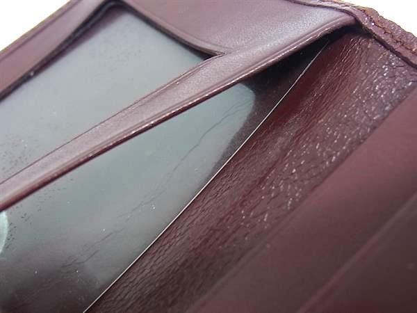 Cartier Must Line Leather Card Case, Card Holder, Business Card Holder, Pass Cas
