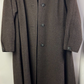 REGENCY Alpaca Dark Brown Alpaca & Wool Long Coat Overcoat USA