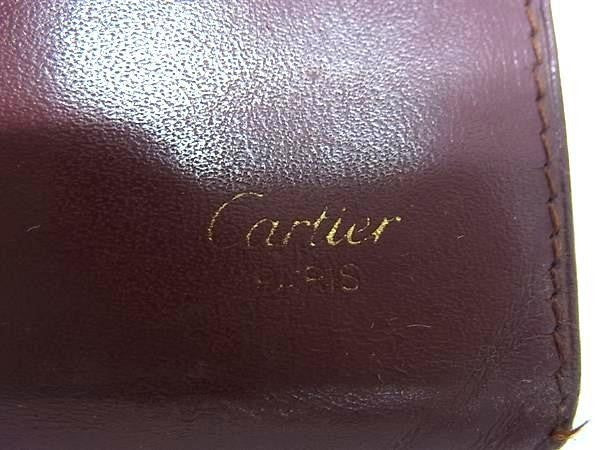 Cartier Must Line Leather Card Case, Card Holder, Business Card Holder, Pass Cas