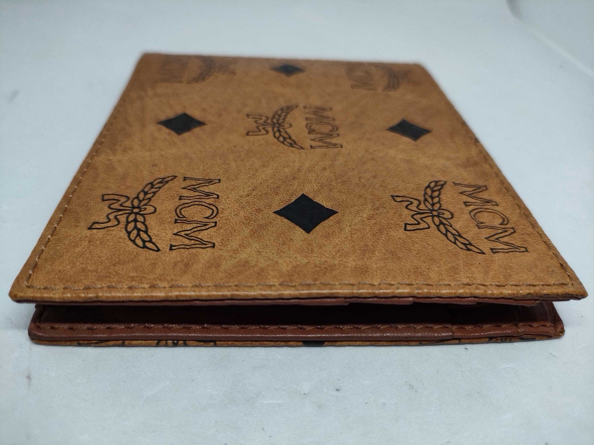 MCM Visetos Bi-Fold Wallet | Cognac Brown | Pre-Owned