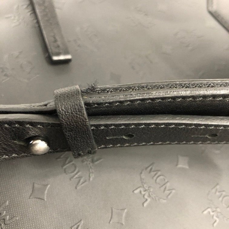 MCM Visetos Business Backpack | Embossed Design | Black