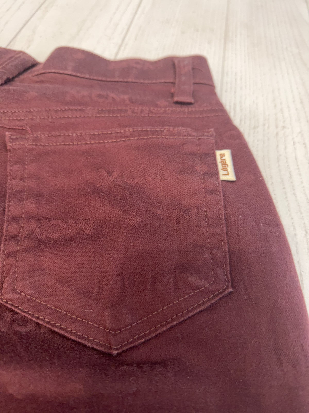 MCM Brown Diamond Logo Pants 28” Waist 28” Inseam  40" Length