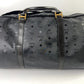 Vintage MCM Black Monogram Visetos Duffle Travel Bag w/strap Handmade In Germany