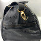 Vintage MCM Black Monogram Visetos Duffle Travel Bag w/strap Handmade In Germany