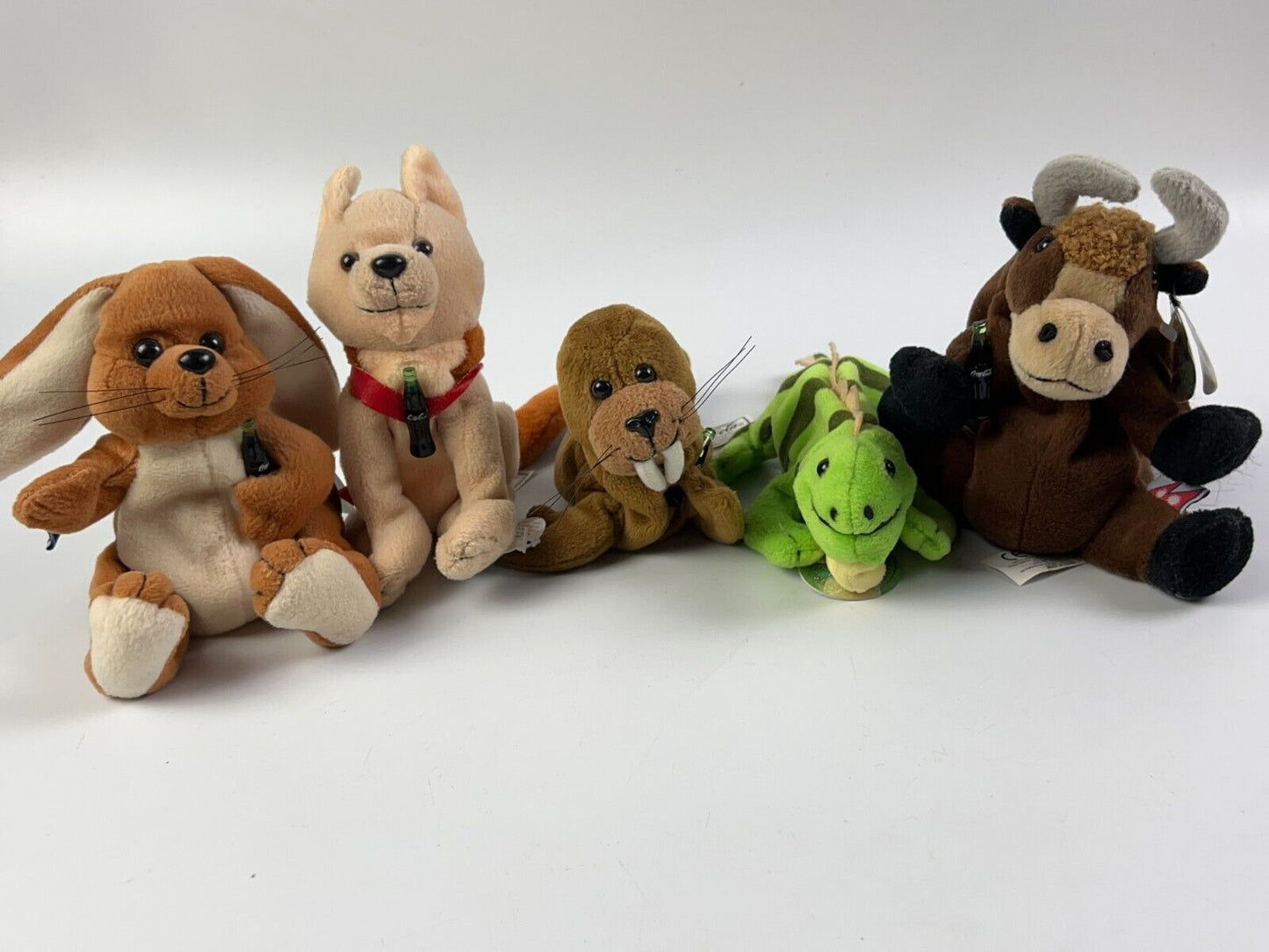 Coca-Cola International Collection 1999 Bean Bag Animals Lot of 5