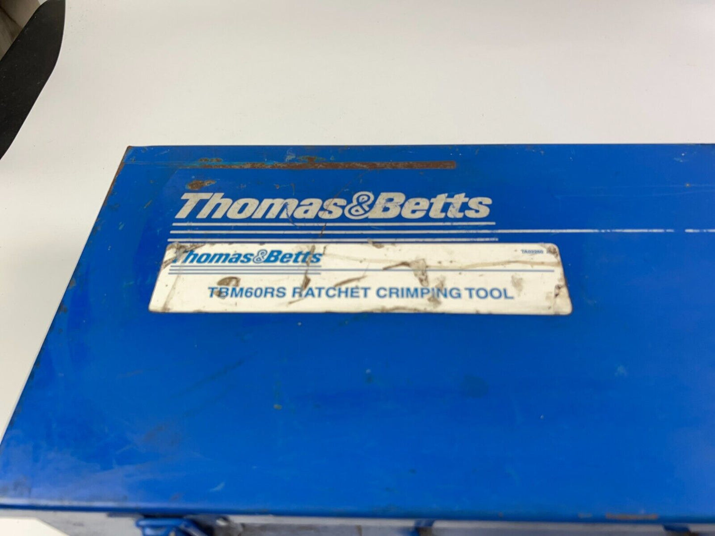 THOMAS BETTS TBM60RS RATCHET CRIMPING TOOL WITH DIES & CASE