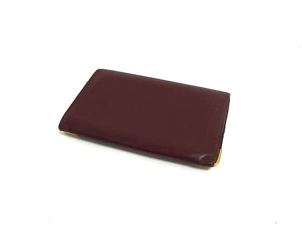 Cartier Must Line Leather Card Case, Card Holder, Business Card Holder, Pass Cas