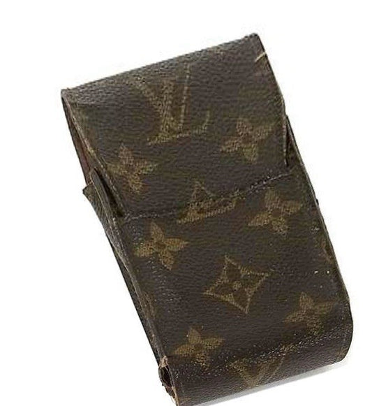 Louis Vuitton Monogram Etui Cigarette Case M63024 Vintage LV Brown Authentic.