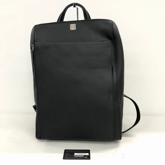 MCM Visetos Business Backpack | Embossed Design | Black