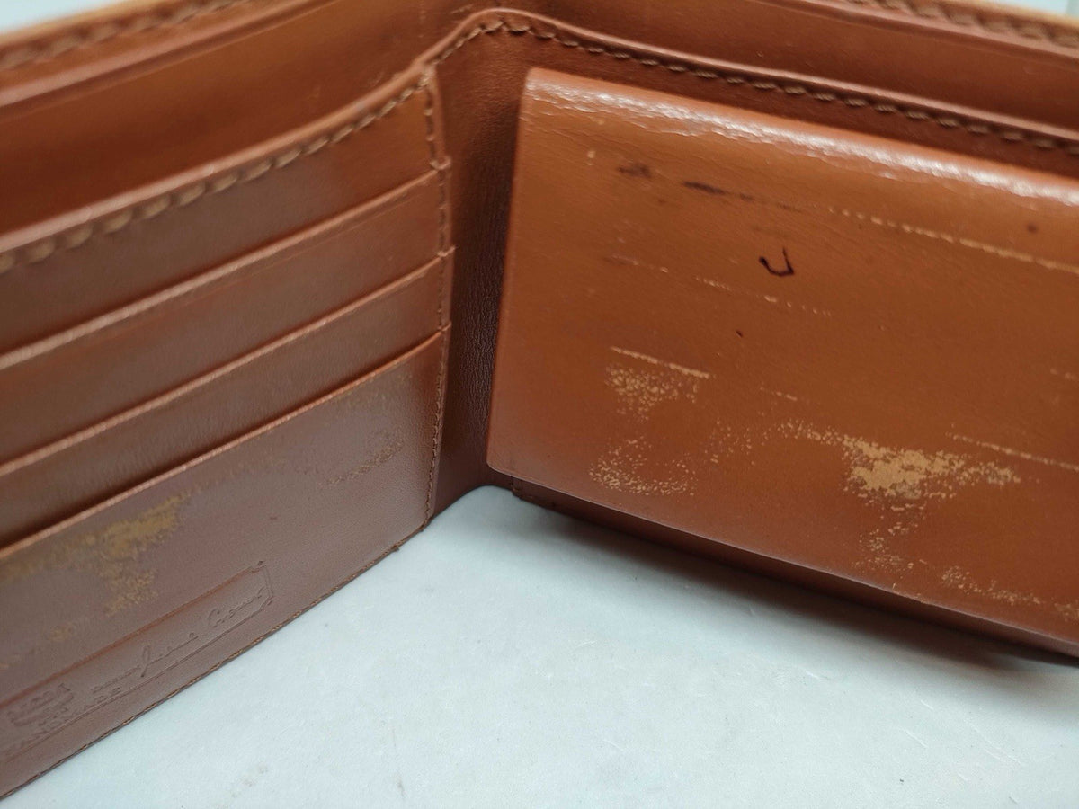 MCM Visetos Bi-Fold Wallet | Cognac Brown | Pre-Owned