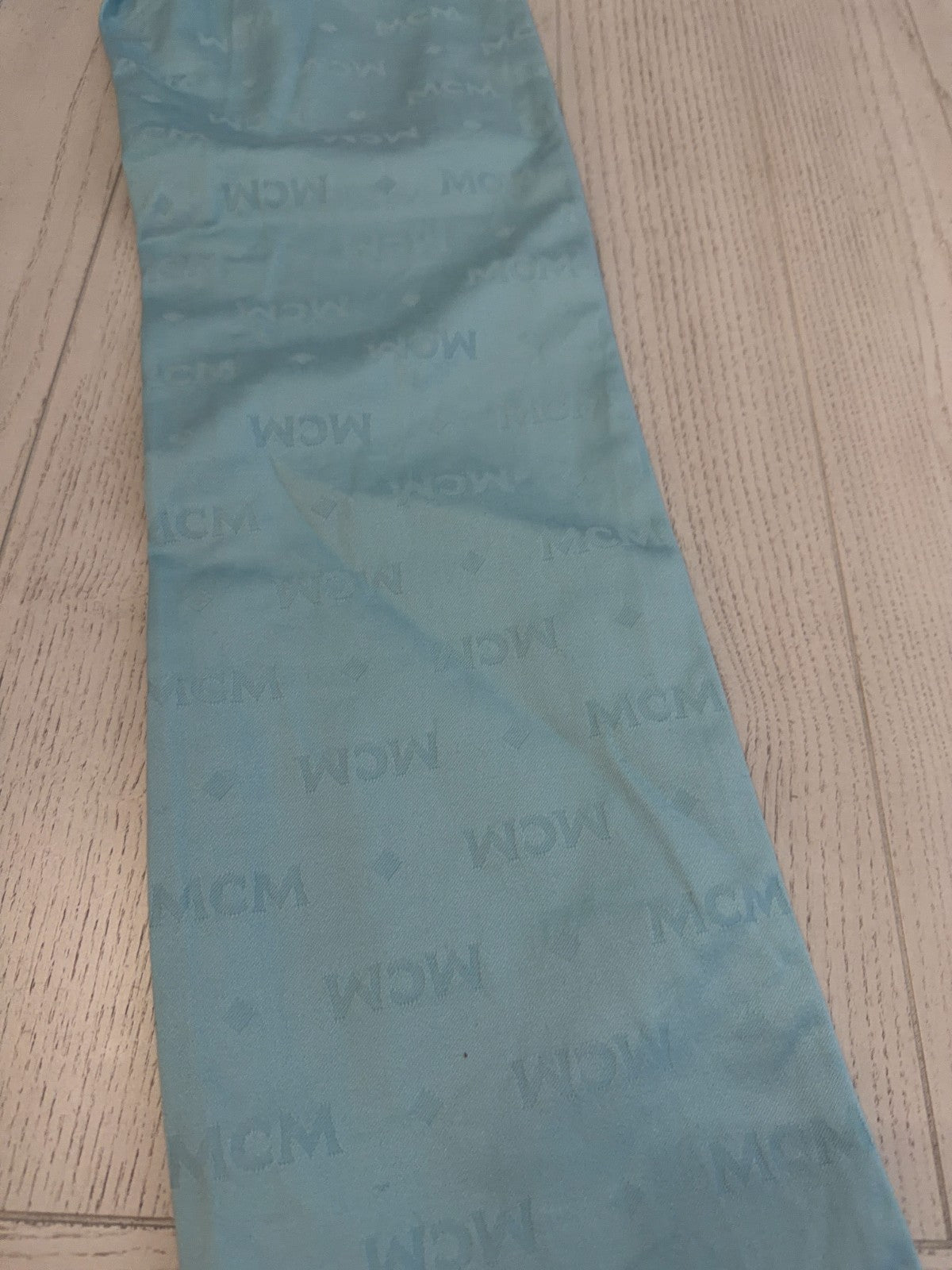 MCM Teal Diamond Logo Pants 27” Waist 31” Inseam  42" Length