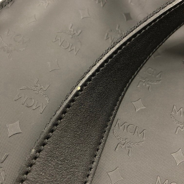 MCM Visetos Business Backpack | Embossed Design | Black