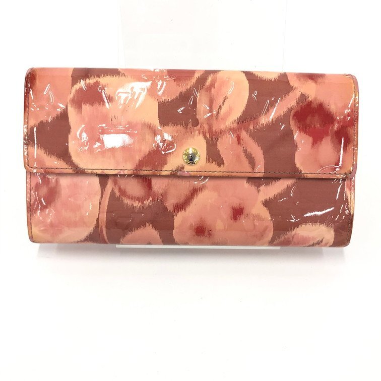 LOUIS VUITTON Wallet Portefeuille Sarah Vernis Ikat Flower M90023/TN0193