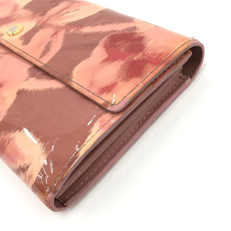LOUIS VUITTON Wallet Portefeuille Sarah Vernis Ikat Flower M90023/TN0193