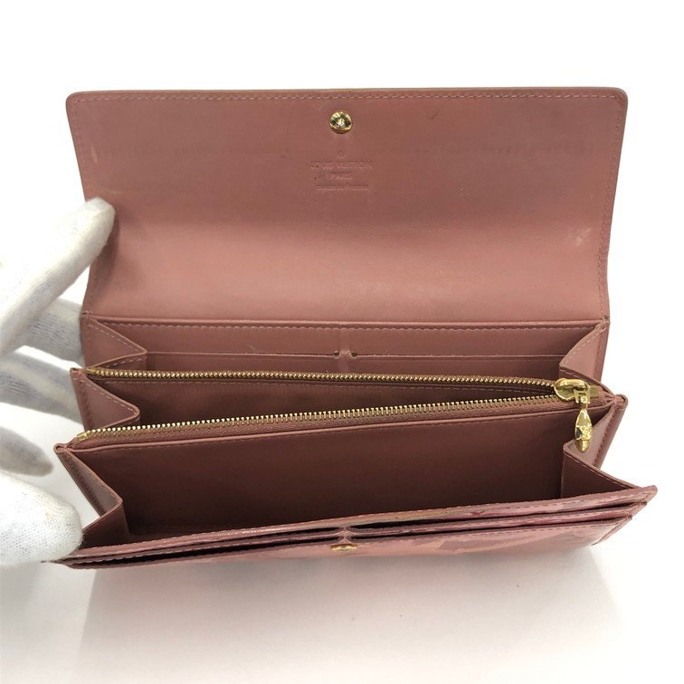 LOUIS VUITTON Wallet Portefeuille Sarah Vernis Ikat Flower M90023/TN0193