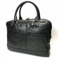 Burberry Vintage Leather Boston Bag | Nova Check Interior | Black | Men's