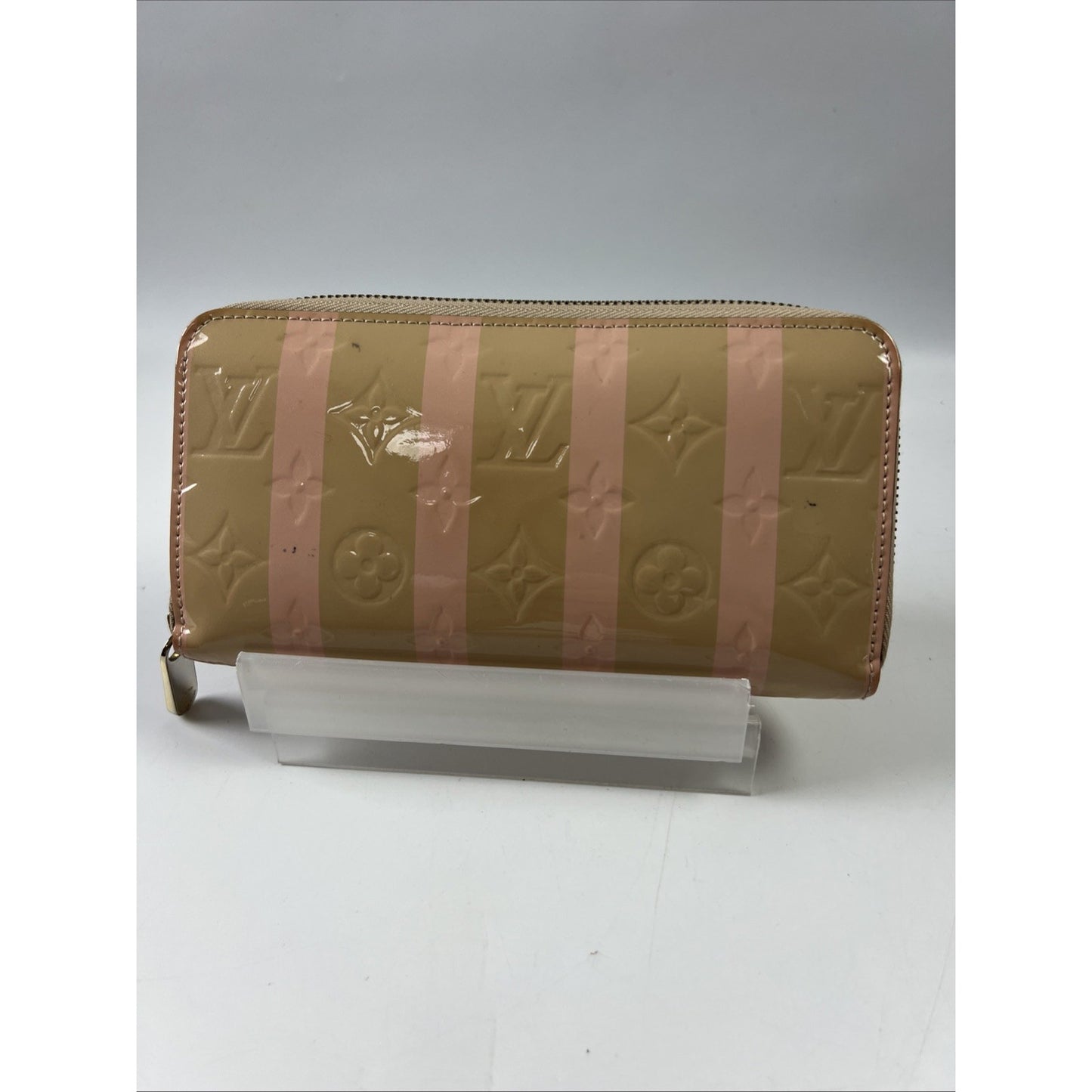 Louis Vuitton Vernis Rayeur Zippy Wallet 7.6 inch ladies