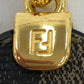 FENDI keychain with FF logo, includes box
