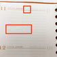 HERMES Ulysse PM Togo Leather Notebook Cover Orange w/Paperwork