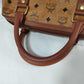 MCM Boston Bag Vintage Cognac Visetos Leather