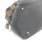 MCM Coated Canvas/ Leather Black/Brown Handbag Boston Bag Gold Hardware 11x6x7