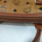 MCM Boston Bag Vintage Cognac Visetos Leather