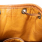 Celine Macadam Drawstring Shoulder Bag | PVC & Leather Crossbody | Dark Brown | Women's