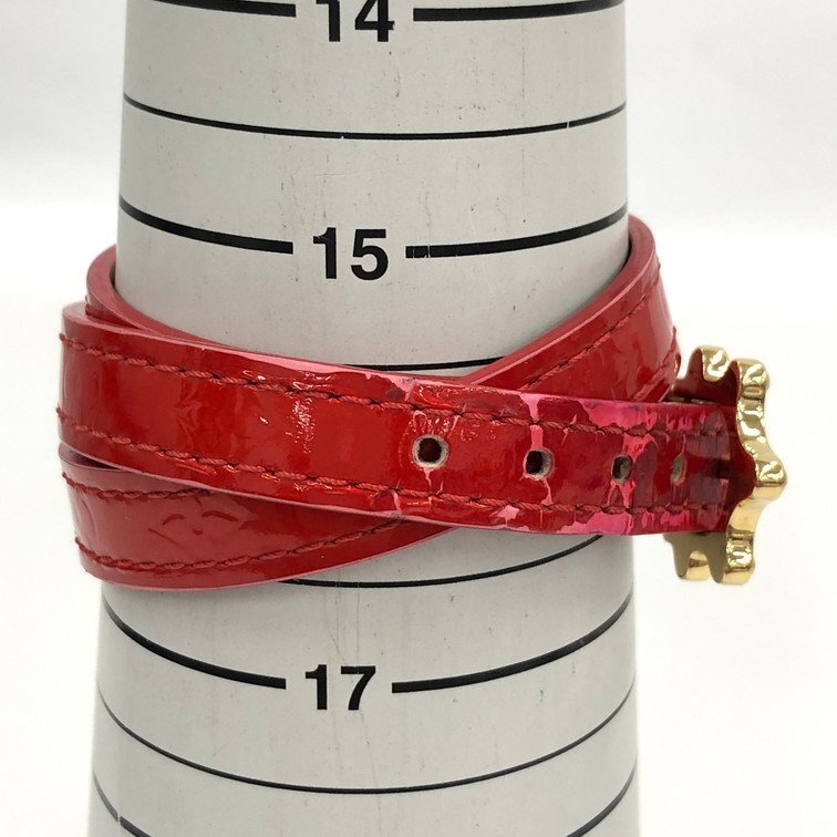 Louis Vuitton Monogram Vernis Bracelet Triple Tour Bangle M91402/MI0094