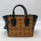 MCM Black/Cognac Visetos Shoulder/Tote Bag