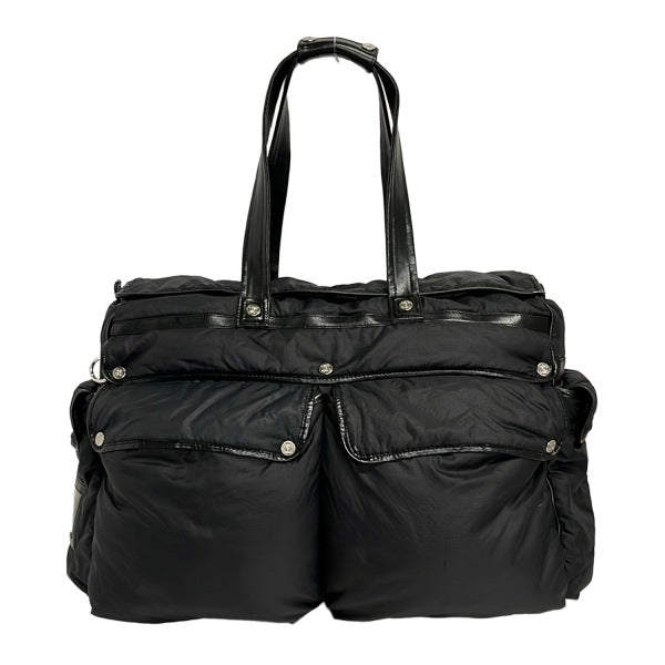 Celine Boston Bag | Canvas & Leather | Black | Women's