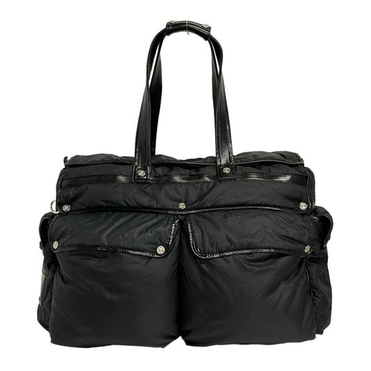 Celine Boston Bag | Canvas & Leather | Black | Women's