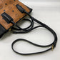 MCM Black/Cognac Visetos Shoulder/Tote Bag