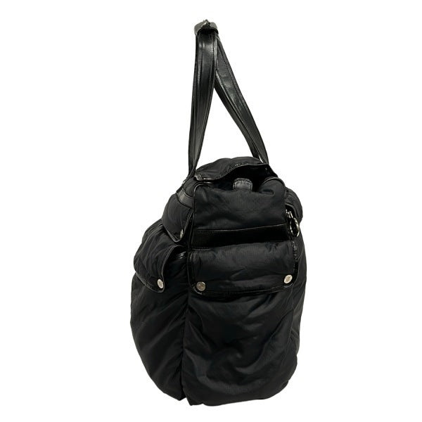 Celine Boston Bag | Canvas & Leather | Black | Women's