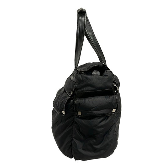 Celine Boston Bag | Canvas & Leather | Black | Women's