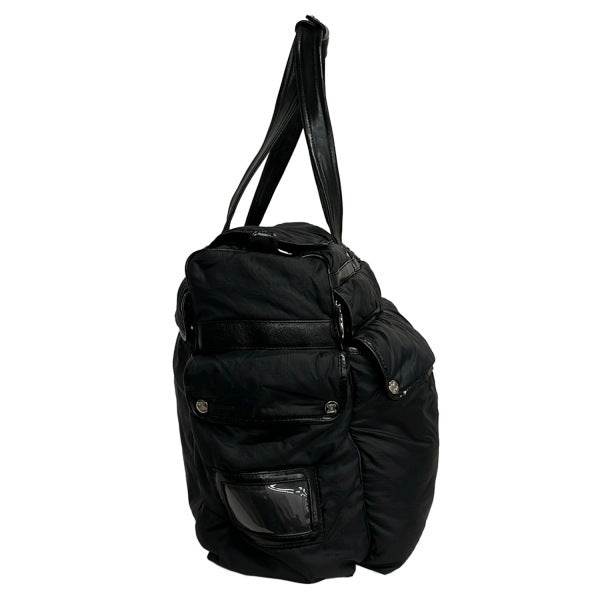 Celine Boston Bag | Canvas & Leather | Black | Women's