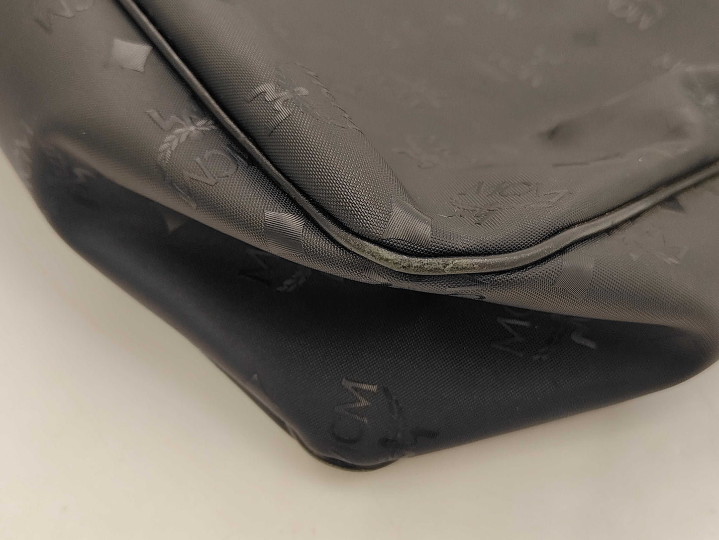 MCM Black Visetos Shoulder Bag