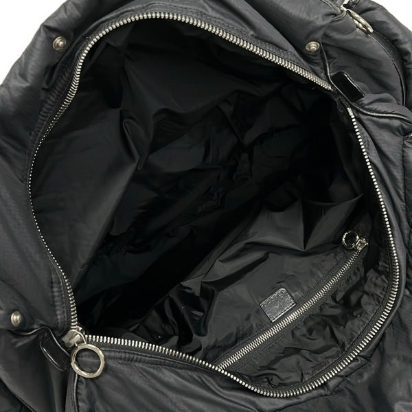 Celine Boston Bag | Canvas & Leather | Black | Women's