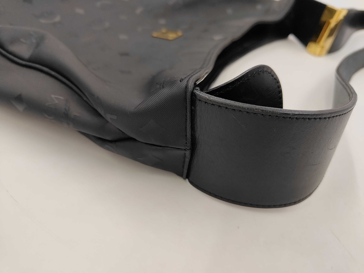 MCM Black Visetos Shoulder Bag