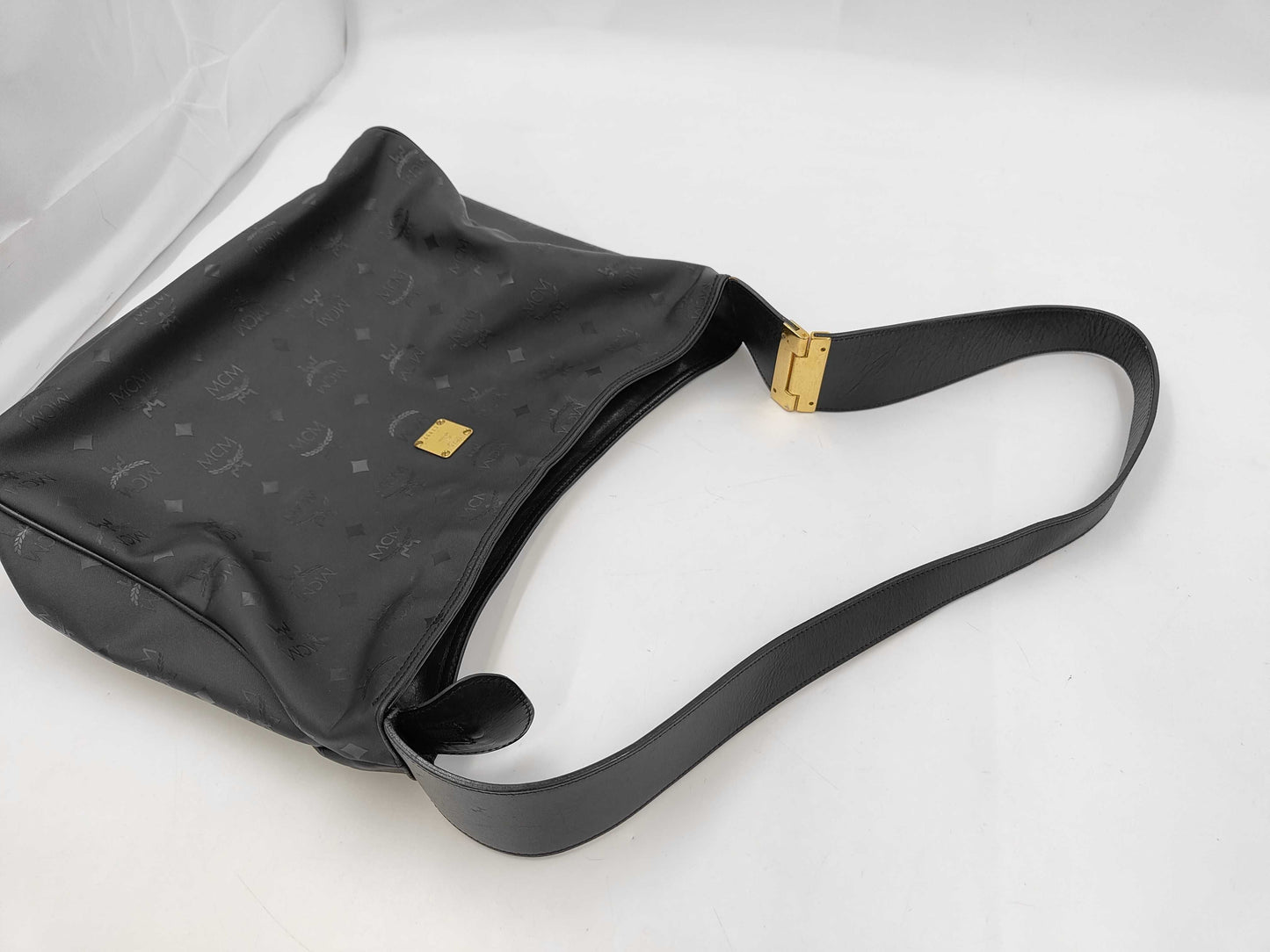 MCM Black Visetos Shoulder Bag