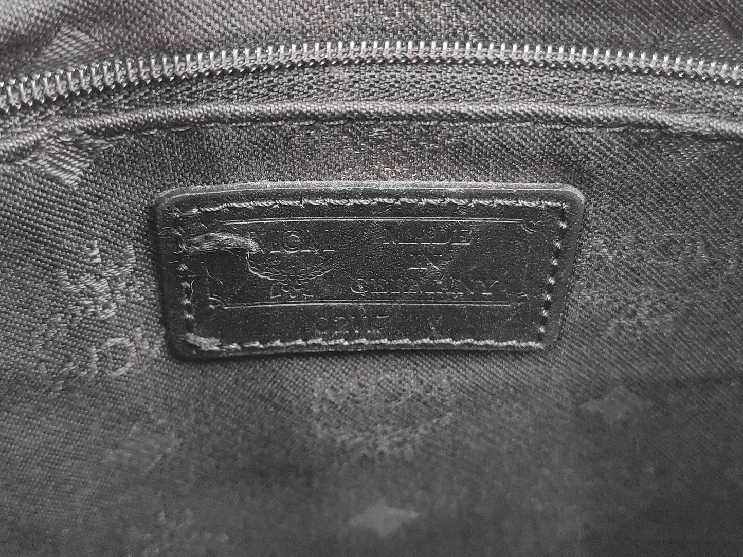 MCM Black Visetos Shoulder Bag
