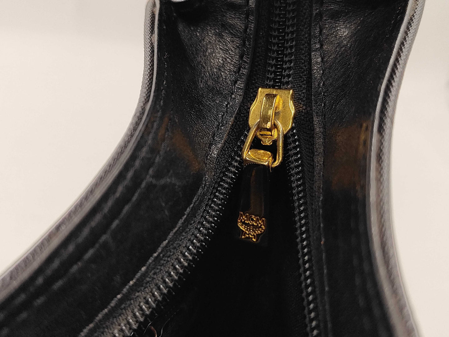 MCM Black Visetos Shoulder Bag