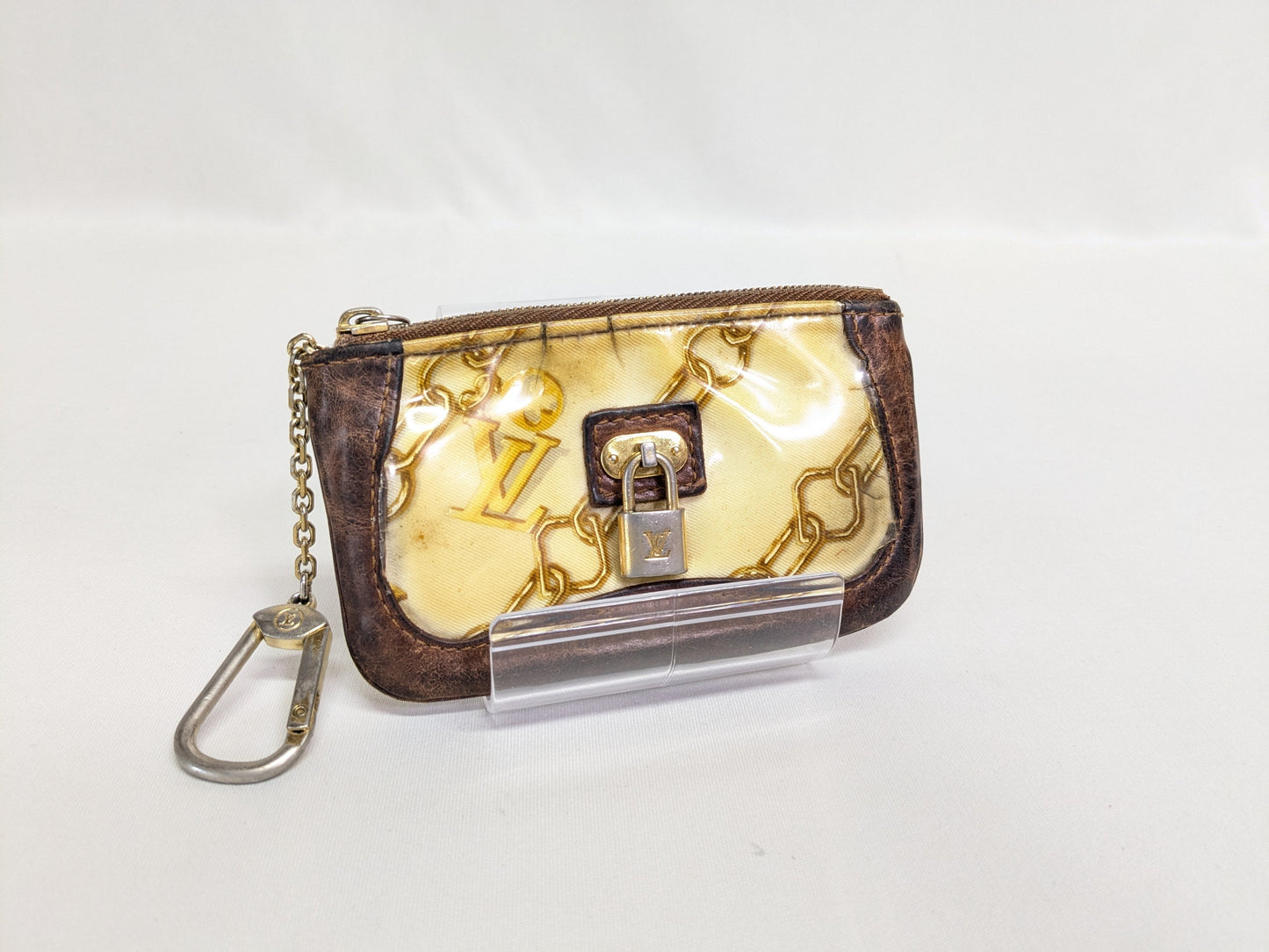 LOUIS VUITTON LV Monogram Charm Pochette Clé Coin Case