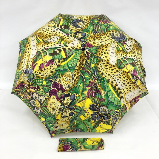 Salvatore Ferragamo Gancini folding umbrella with over