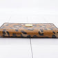 MCM Visetos Leopard Print Zip-Around Long Wallet | Cognac Brown