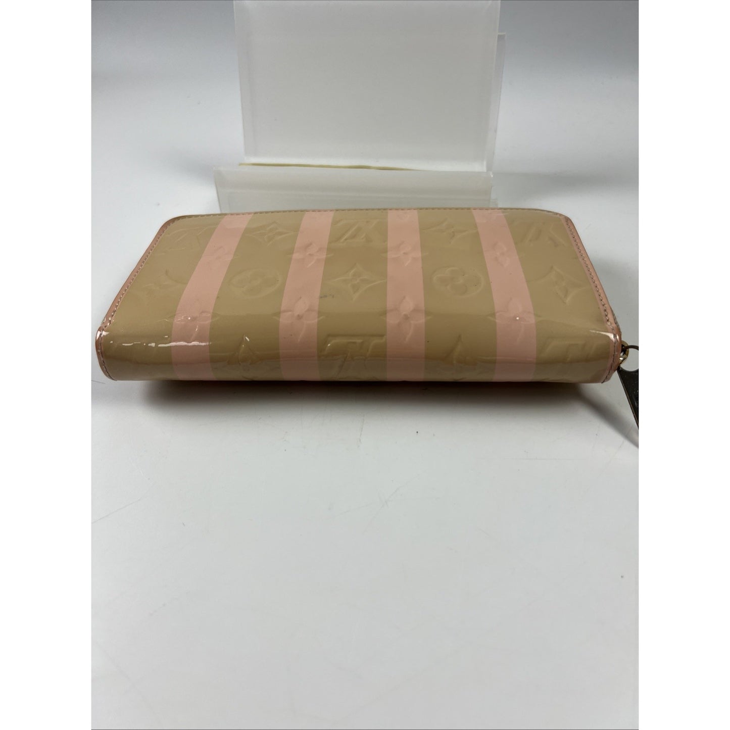 Louis Vuitton Vernis Rayeur Zippy Wallet 7.6 inch ladies
