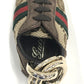 GUCCI GG Canvas Sherry Line Sneaker Key Charm Chain Ring Brown Beige