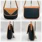 Yves Saint Laurent YSL Vintage Shoulder Bag Navy Brown