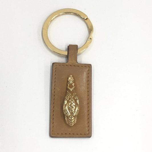 Gucci Tiger Metal Leather Key Ring Keychain Bag Charm